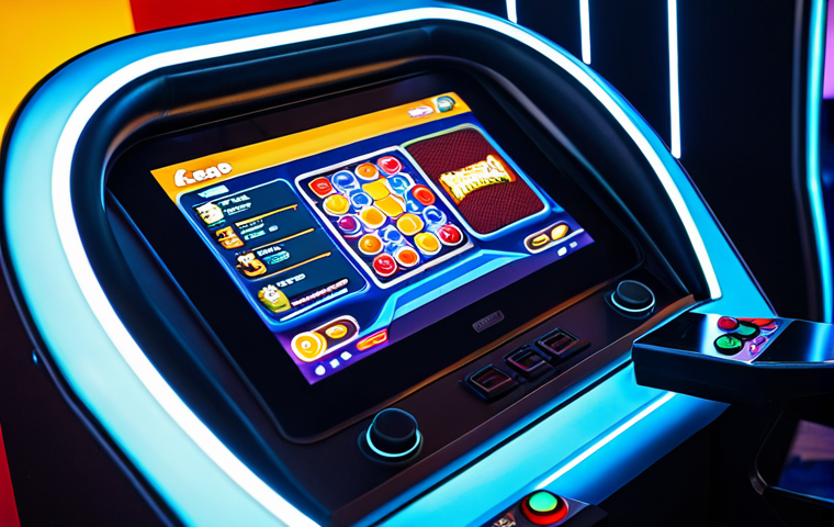 오락실 체감형 게임 기기 분석 - VR Gaming Experience**

"A young woman fully immersed in a virtual reality game at an arcade, wearin...