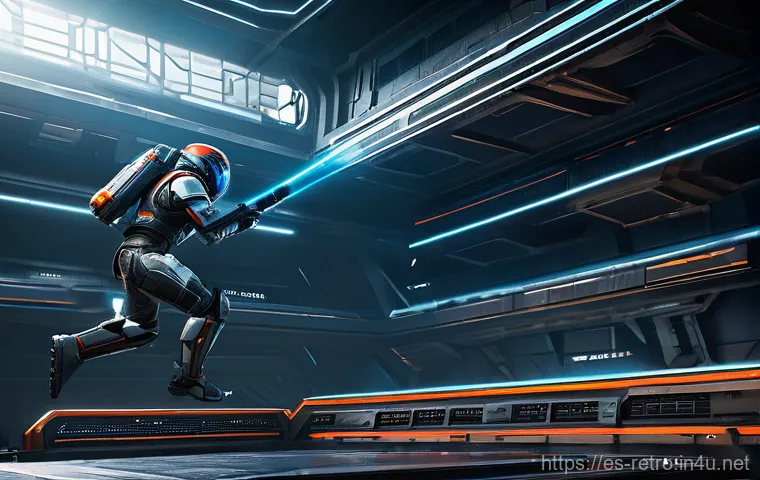 퀘이크 시리즈 맵 디자인 분석 - **Prompt:** A highly detailed 3D render of a futuristic arena, reminiscent of classic Quake maps. Th...