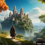 Home 22 제로의 전설 시리즈 리뷰 - A richly detailed fantasy world landscape showing diverse regions including mystical forests, ancien...